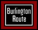BURLINGTON ROUTE RAILROAD LOGO PLAQUE